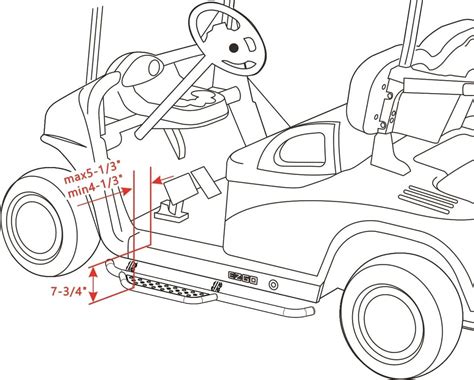 ezgo golf cart running boards|SGC EZGO RXV Nerf Bars Set BLACK .